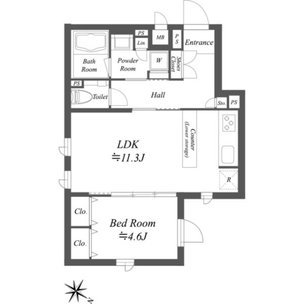 ストーリア文京大塚間取り図