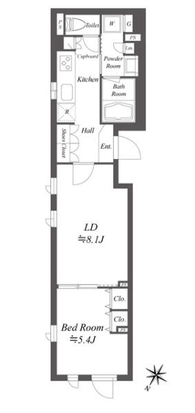 ストーリア文京大塚間取り図