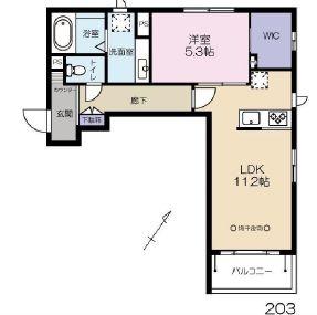 イチョウテラス間取り図