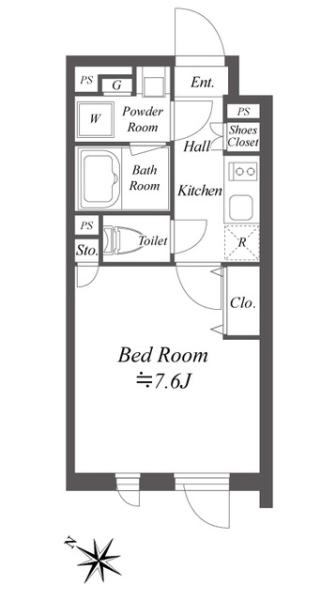 ストーリア文京大塚間取り図