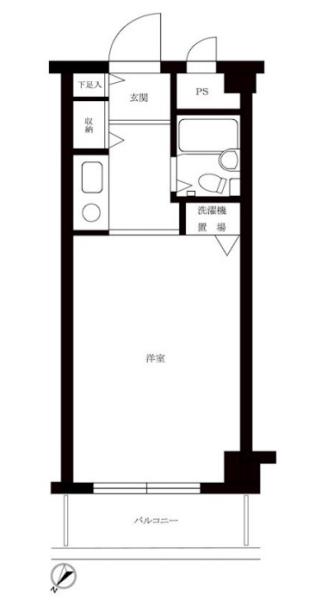 ペガサスマンション浄心寺坂間取り図