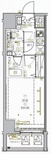 クレイシア秋葉原EAST間取り図