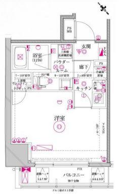 セジョリ駒込　～C'est joli KOMAGOME～ 302号室 間取り図