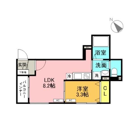 ルテ白山間取り図
