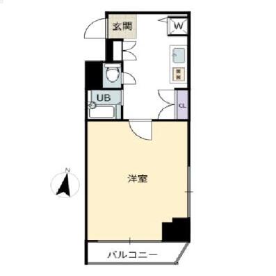 スカイコート神楽坂壱番館 501号室 間取り図