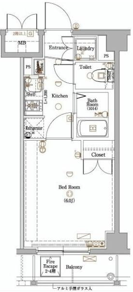 AXAS白山（アクサス白山）間取り図