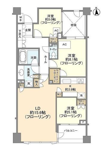 パークホームズ文京小日向 ザ レジデンス間取り図