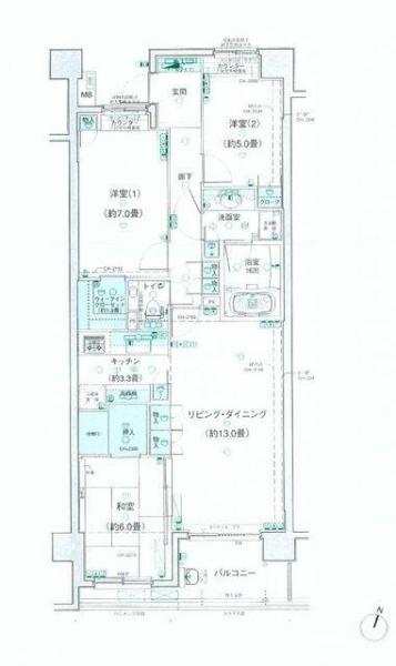 パークホームズ小石川間取り図
