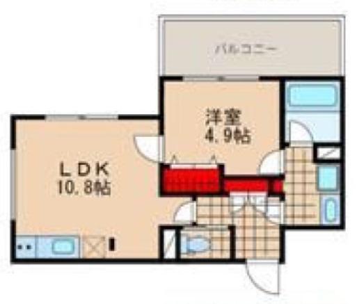 MDM後楽園 201号室 間取り図