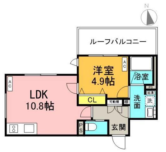 MDM後楽園 201号室 間取り図