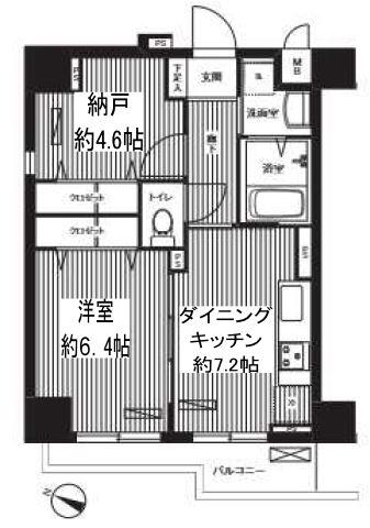 コート・フェリシア 1001号室 間取り図
