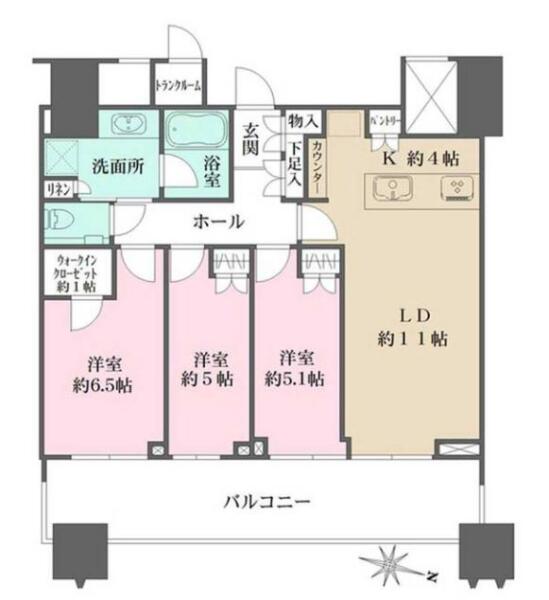 パークコート文京小石川　ザ　タワー間取り図