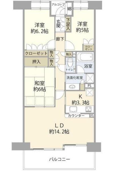 小石川後楽園パークハウス間取り図