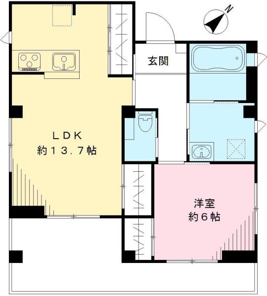 本駒込ウエスト間取り図