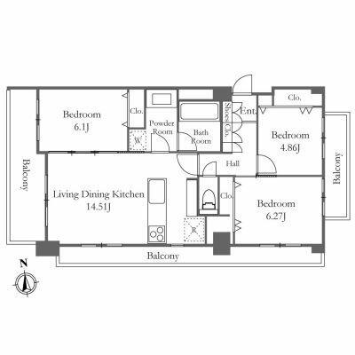 ダイアパレス文京サファイアレジデンス間取り図