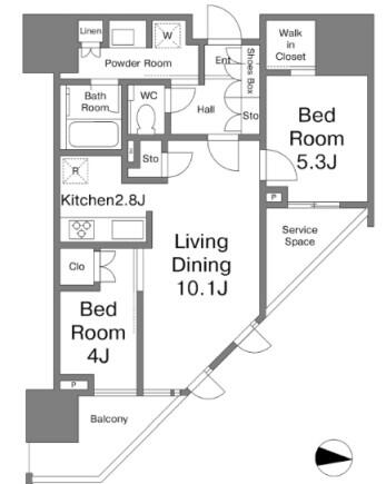 プラウド文京千駄木間取り図