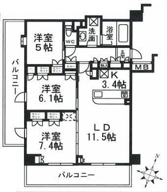 オーベル文京千石間取り図