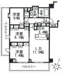 オーベル文京千石 間取り図