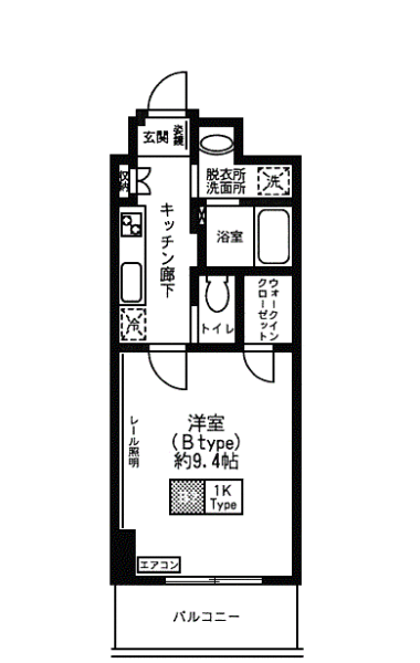 コルニーチェ小石川 402号室 間取り図