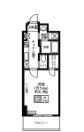 コルニーチェ小石川 402 間取り図