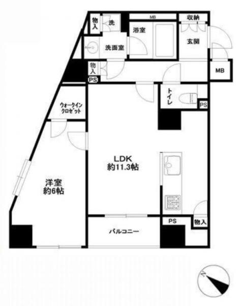 コンシェリア文京根津間取り図