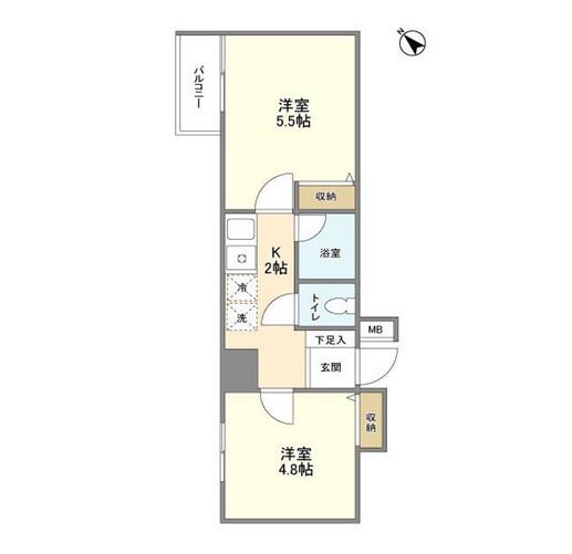 ヴィルヌーブ文京根津間取り図