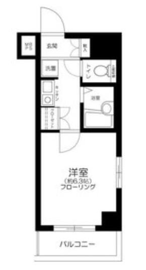 日神パレステージ音羽 406号室 間取り図