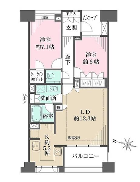 藤和目白坂ホームズ間取り図