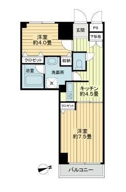 コスモ千駄木間取り図