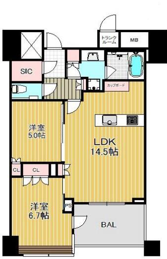 パークコート文京小石川　ザ　タワー間取り図