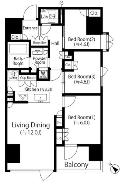 コノート茗荷谷間取り図