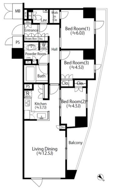 コノート茗荷谷間取り図