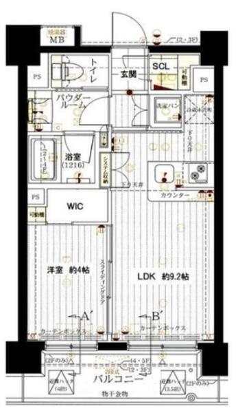 エクセレントシティ文京小桜 502号室 間取り図