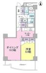 文京グリーンコートビュータワー本駒込B棟 間取り図