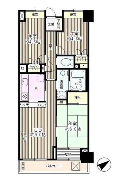 パロス千駄木間取り図