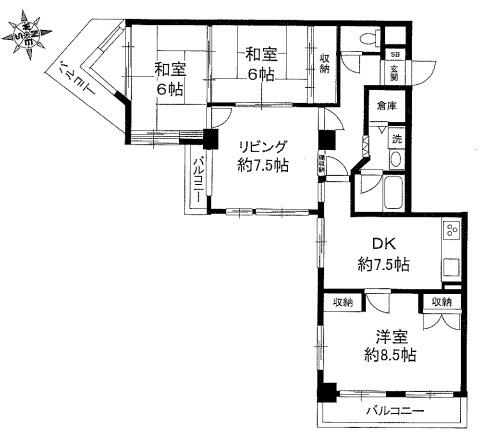 本郷ハイツ間取り図