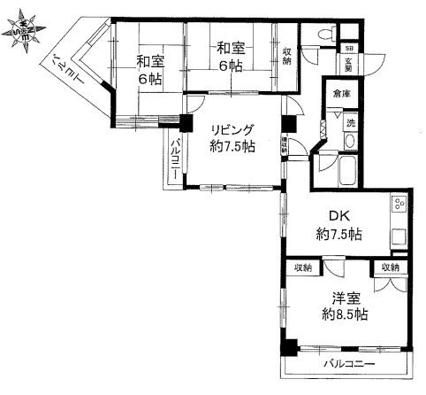 本郷ハイツ間取り図