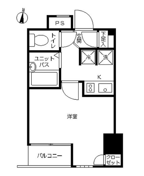 スカイコートお茶の水女子大前第2間取り図