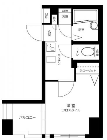 ブライズ後楽園 303号室 間取り図