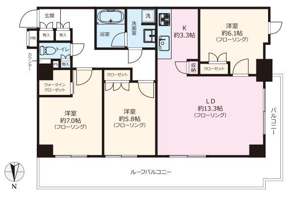 ジェイパーク文京西片間取り図