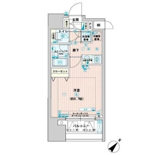 メインステージ文京春日 1003号室 間取り図