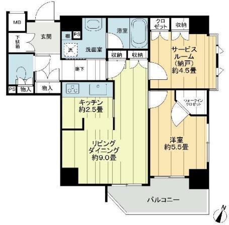 ジェイパーク神楽坂間取り図