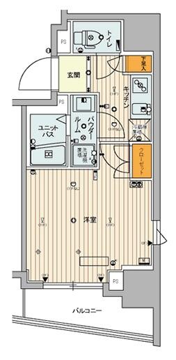 スカイコートパレス後楽園間取り図