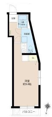 プロスパー小石川 402号室 間取り図