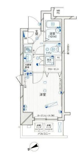 パークウェル千駄木駅前間取り図