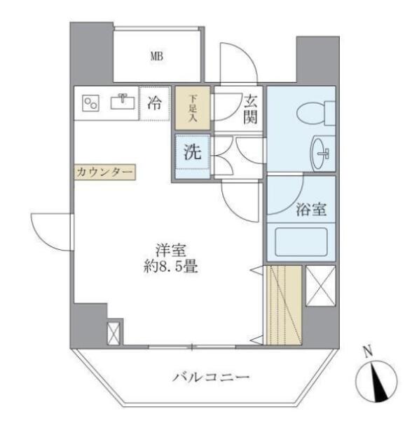 KDXレジデンス文京湯島間取り図