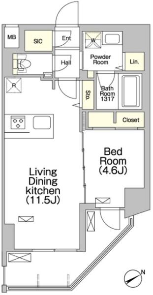 GRACIA PLACE HONKOMAGOME間取り図