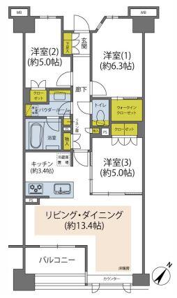 プレミスト文京千石間取り図