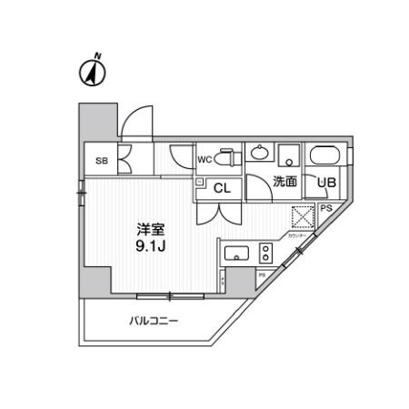 シーズンフラッツ文京東大前間取り図