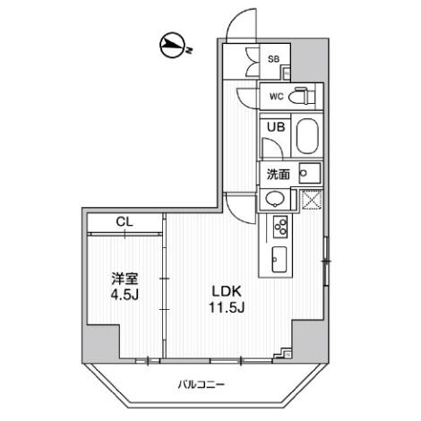 シーズンフラッツ文京東大前間取り図